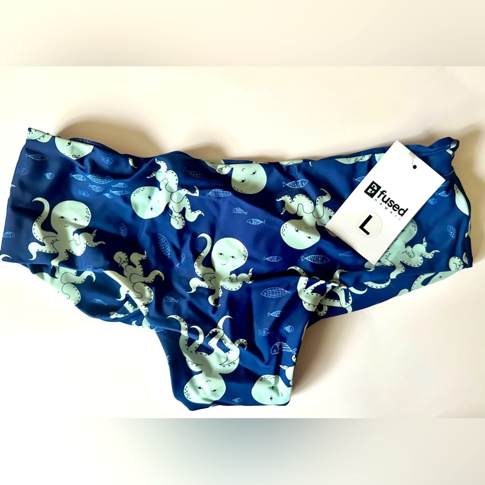 Fused Hawaii Kona Bikini Bottom Happy He’e print